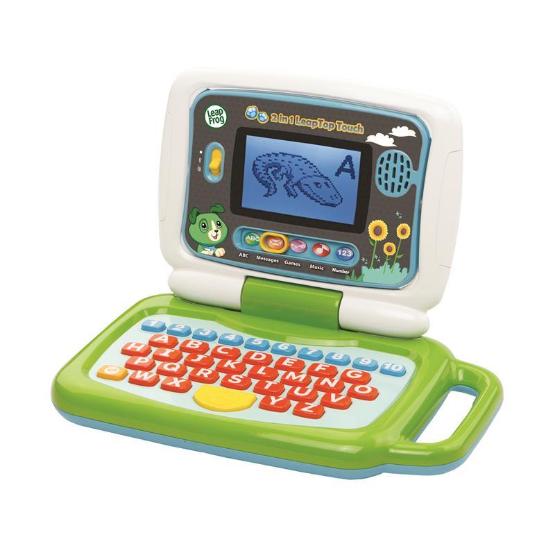 LeapFrog 2-In-1 Leaptop Touch - Green / Pink | Educational Toys | 2-5 years | 3 months local warranty
