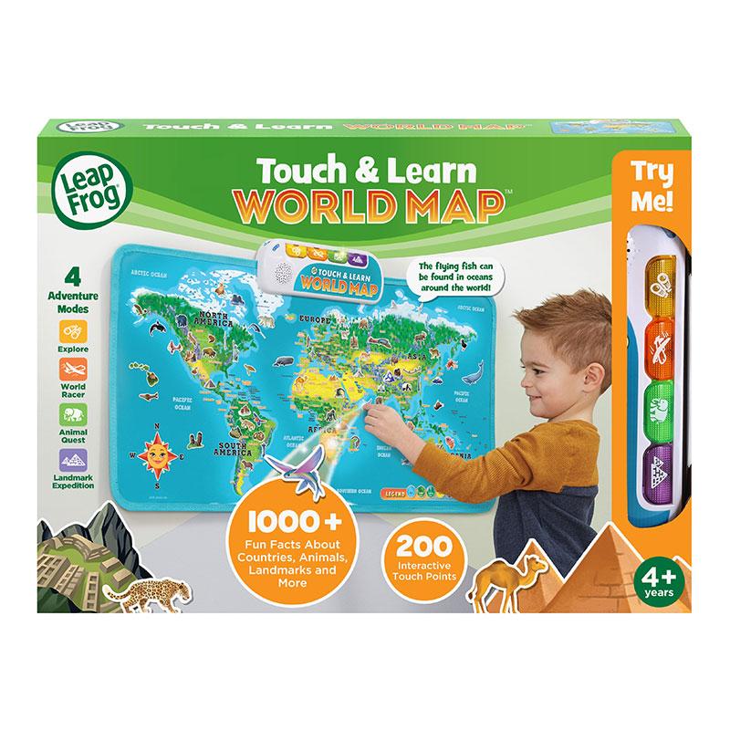 LeapFrog Touch & Learn World Map | 4-7 years | 3 months local warranty | Educational toy | Map Toy | Talking Map