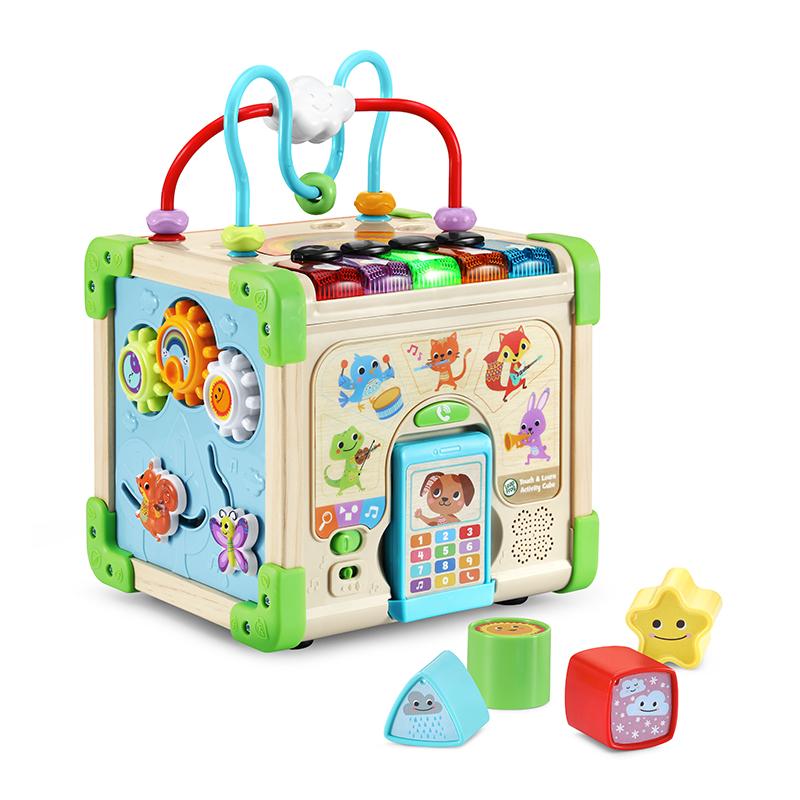 LeapFrog Touch and Learn Wooden Activity Cube | Baby Toy | Early Learning Toy | Wooden Toy | 1 Year or Older