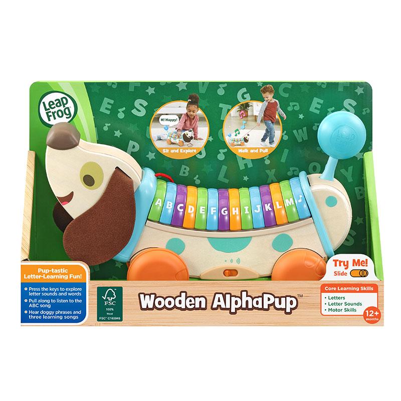 LeapFrog Wooden Alphapup | 1-4 years | 3 months local warranty | Toddler Toy | Educational Toy