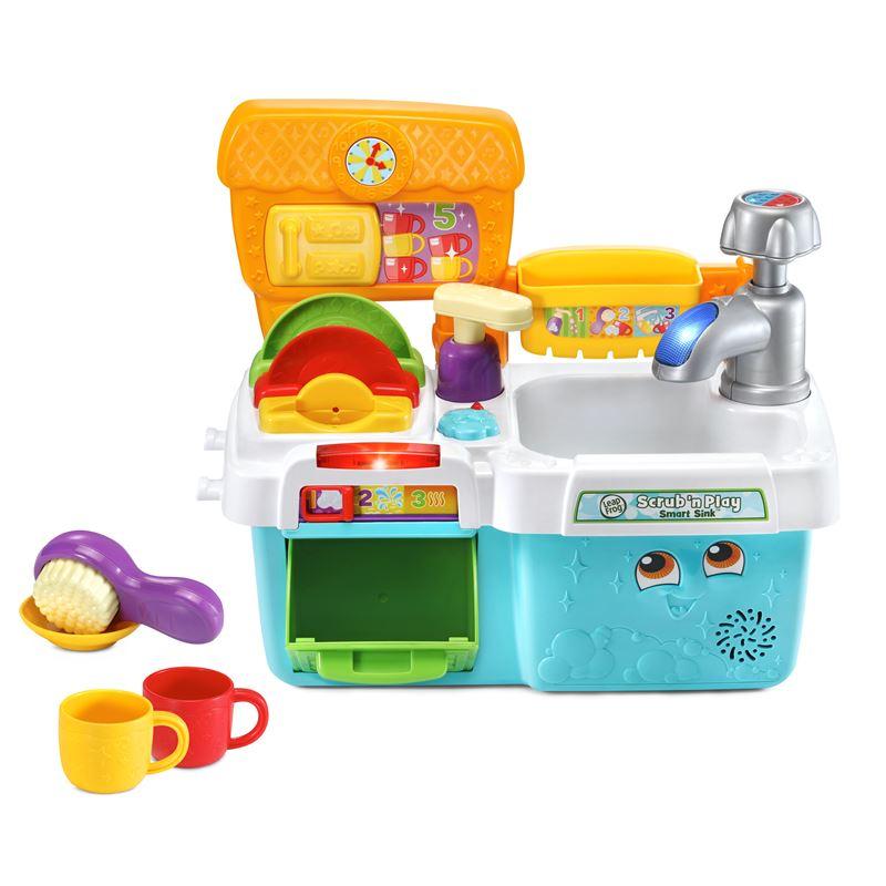 LeapFrog Scrub 'n Play Smart Sink Role Playing Toy | Kitchen Set | 2-5 years | 3 months local warranty