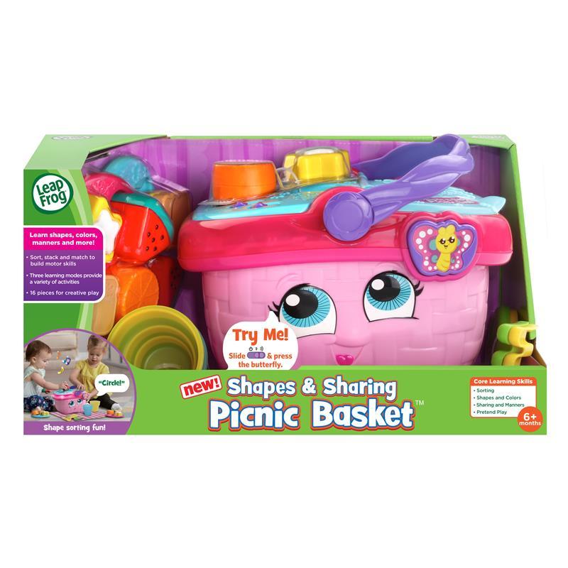 LeapFrog Shapes And Sharing Picnic Basket | Role Playing Toy | 6 months+ | 3 months local warranty