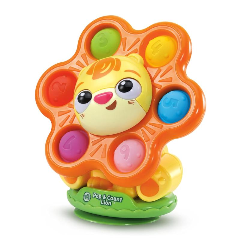 LeapFrog Pop & Count Lion | Pop It Fidget Toy | Highchair Toy | Baby Toy | 6 months+