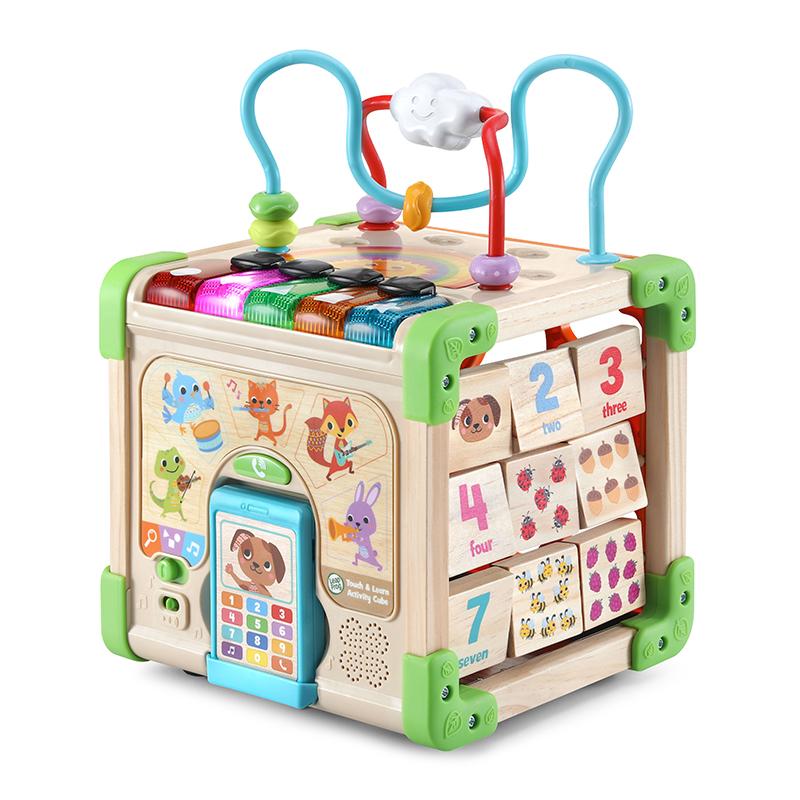 LeapFrog Touch and Learn Wooden Activity Cube | Baby Toy | Early Learning Toy | Wooden Toy | 1 Year or Older