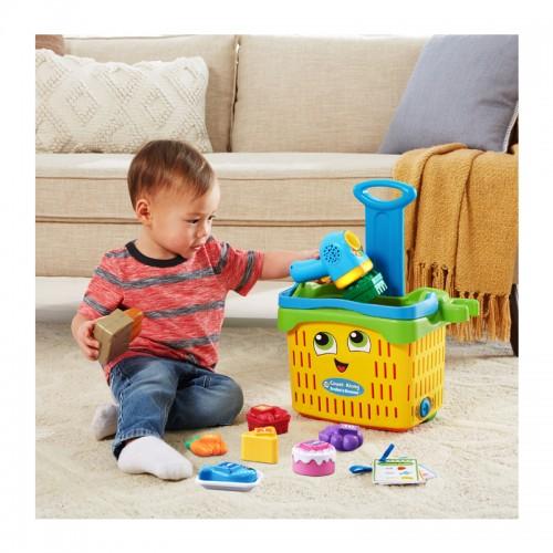 LeapFrog Count Along Basket and Scanner | 2 In 1 Shopping Trolley | Role Play Toys | 2-5 years | 3 months local warranty