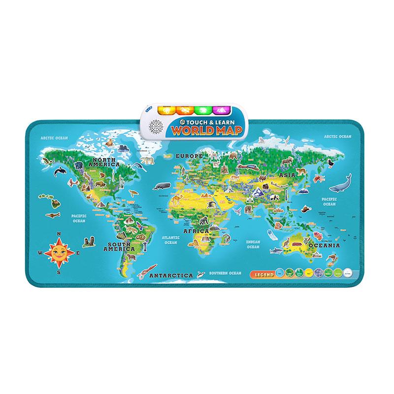 LeapFrog Touch & Learn World Map | 4-7 years | 3 months local warranty | Educational toy | Map Toy | Talking Map