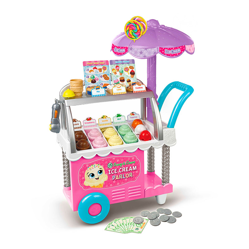 LeapFrog Scoop & Learn Ice Cream Parlor | Ice Cream Cart | Ice Cream Shop | Role Play ice Cream Toy | 3 years+