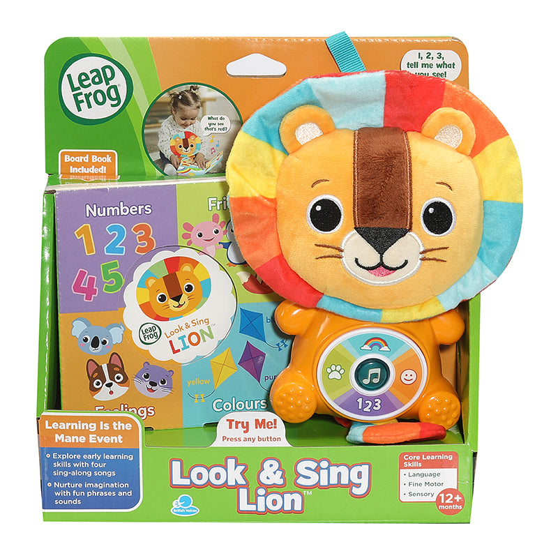 LeapFrog Look & Sing Lion Plush Toy and Book| Early Learning Toy | Soft Toy | 12 months+