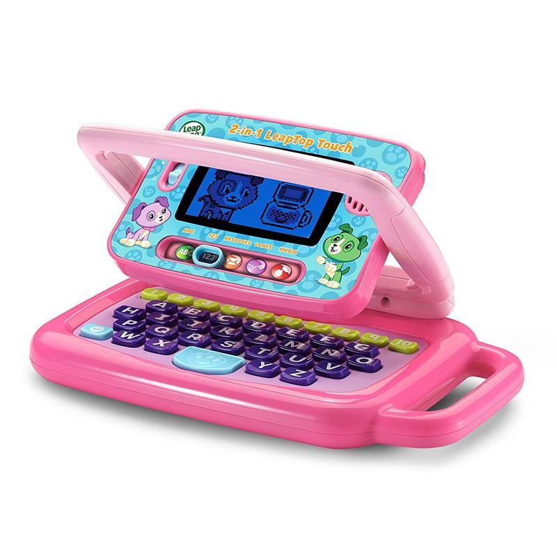 LeapFrog 2-In-1 Leaptop Touch - Green / Pink | Educational Toys | 2-5 years | 3 months local warranty