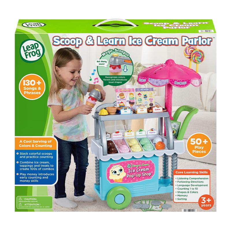 LeapFrog Scoop & Learn Ice Cream Parlor | Ice Cream Cart | Ice Cream Shop | Role Play ice Cream Toy | 3 years+