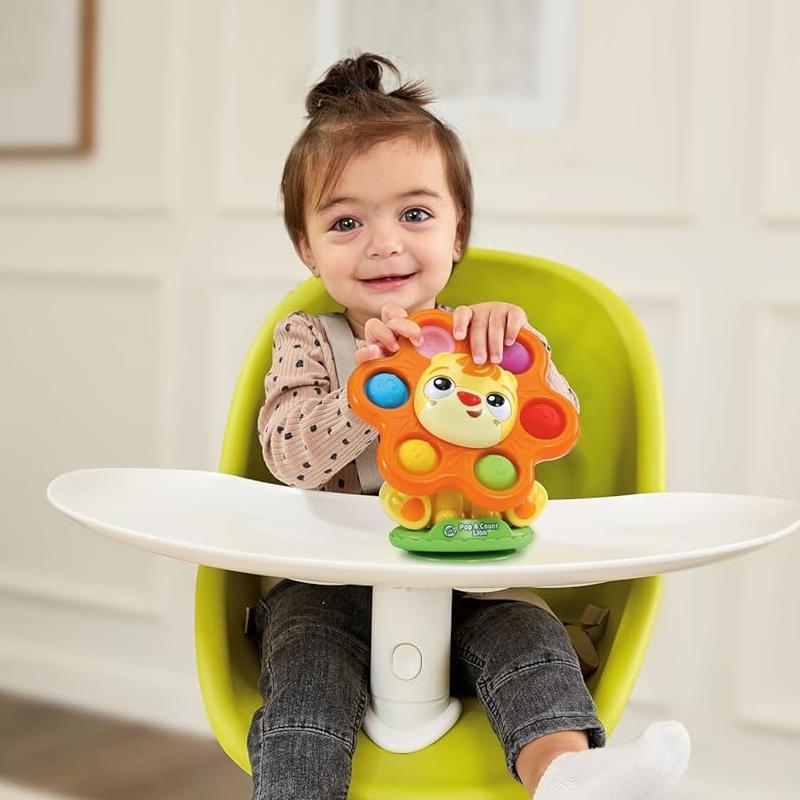 LeapFrog Pop & Count Lion | Pop It Fidget Toy | Highchair Toy | Baby Toy | 6 months+