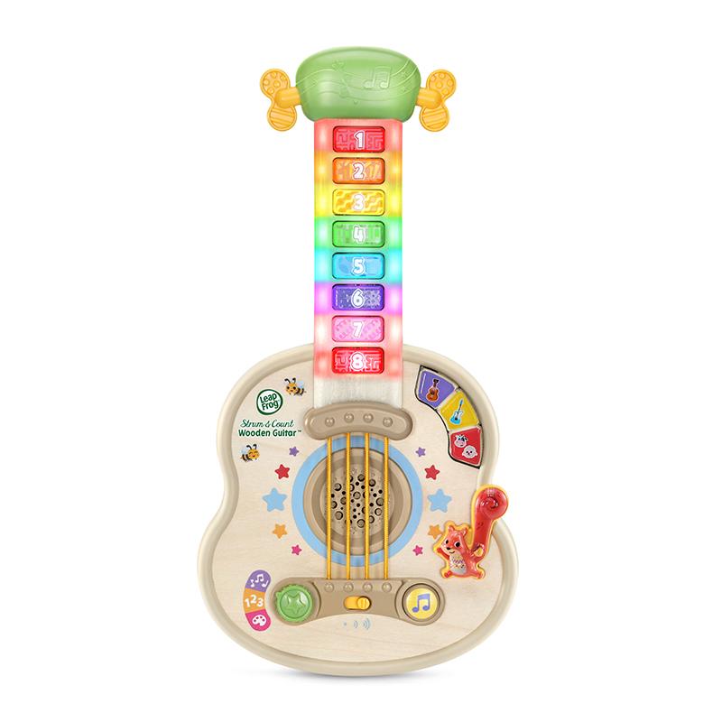 LeapFrog Strum and Count Wooden Guitar | Musical Toy | Wooden Toy | Learning Toy | 18 months