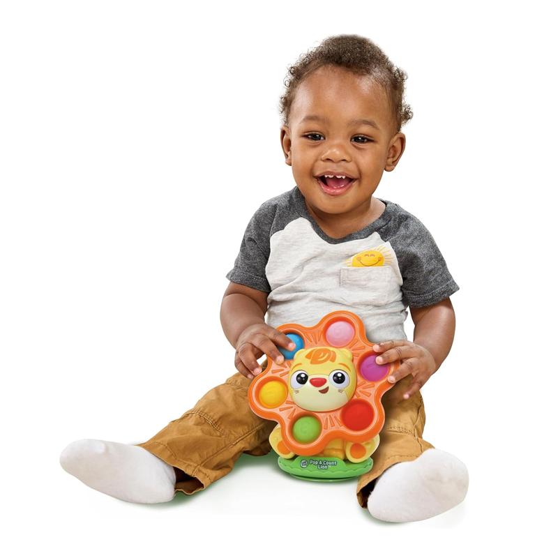 LeapFrog Pop & Count Lion | Pop It Fidget Toy | Highchair Toy | Baby Toy | 6 months+