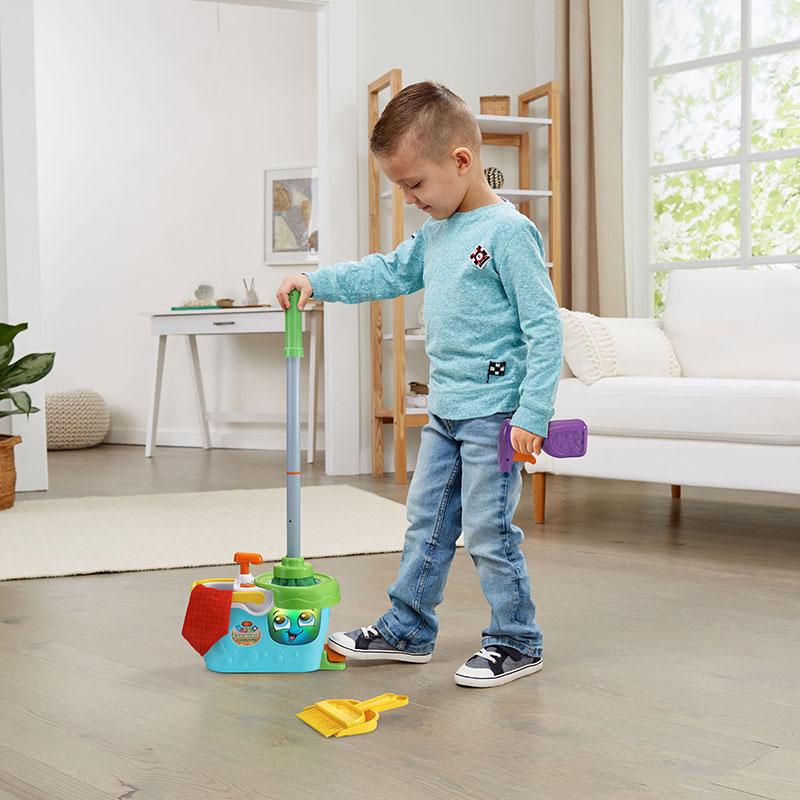 LeapFrog Clean Sweep Learning Caddy | 2-5 years | 3 months local warranty | Pretend Play | Role Playing | Cleaning Set