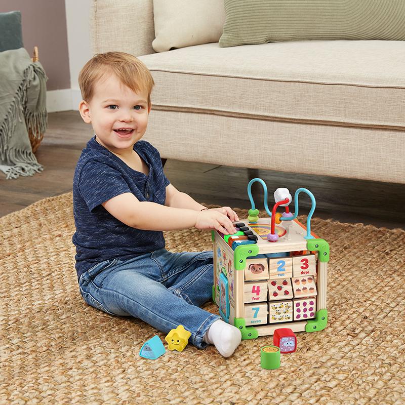 LeapFrog Touch and Learn Wooden Activity Cube | Baby Toy | Early Learning Toy | Wooden Toy | 1 Year or Older