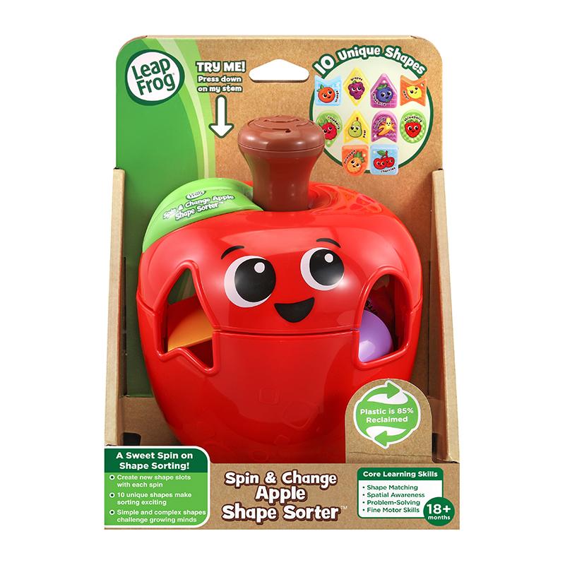 LeapFrog Spin and Change Apple Shape Sorter | Learning Toys | 18 Months+