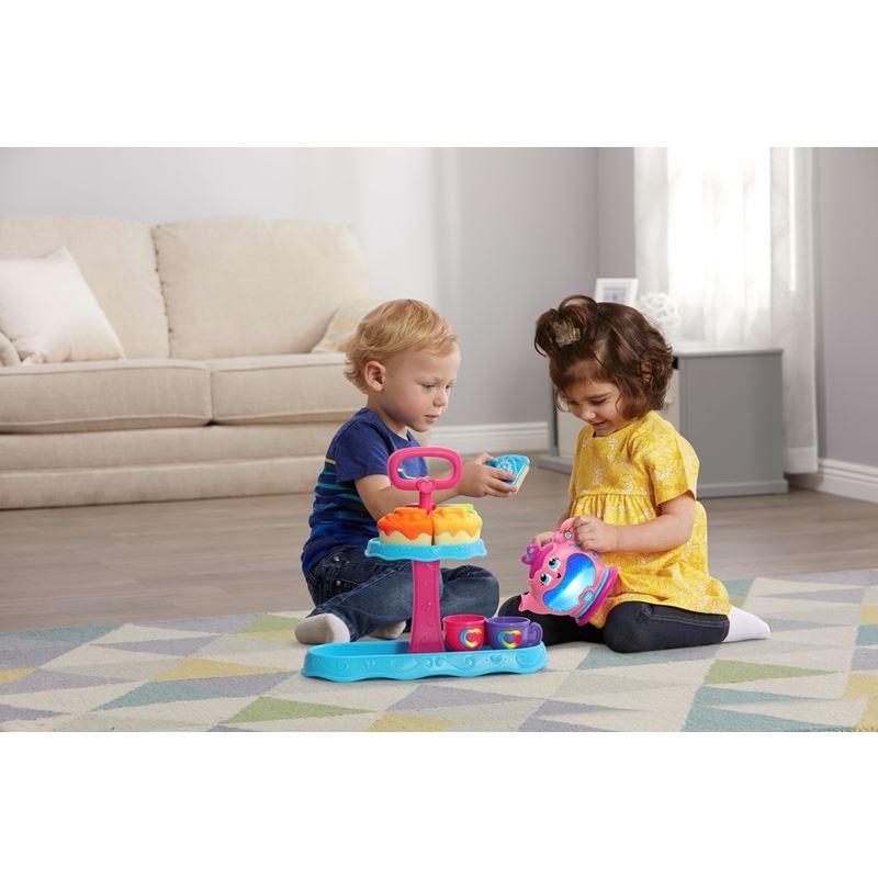 LeapFrog Musical Rainbow Tea Party With Cake Stand | Role Playing Toys | Kitchen Set | 12 mths + | 3 mths local warranty