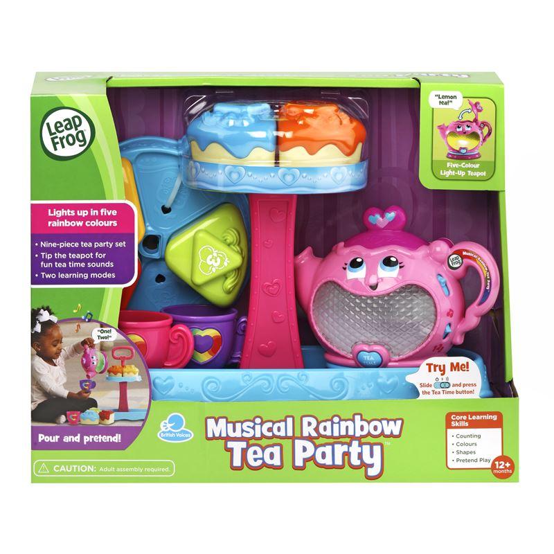 LeapFrog Musical Rainbow Tea Party With Cake Stand | Role Playing Toys | Kitchen Set | 12 mths + | 3 mths local warranty