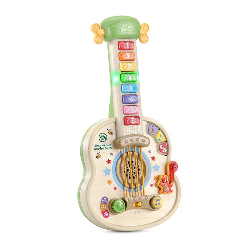 LeapFrog Strum and Count Wooden Guitar | Musical Toy | Wooden Toy | Learning Toy | 18 months