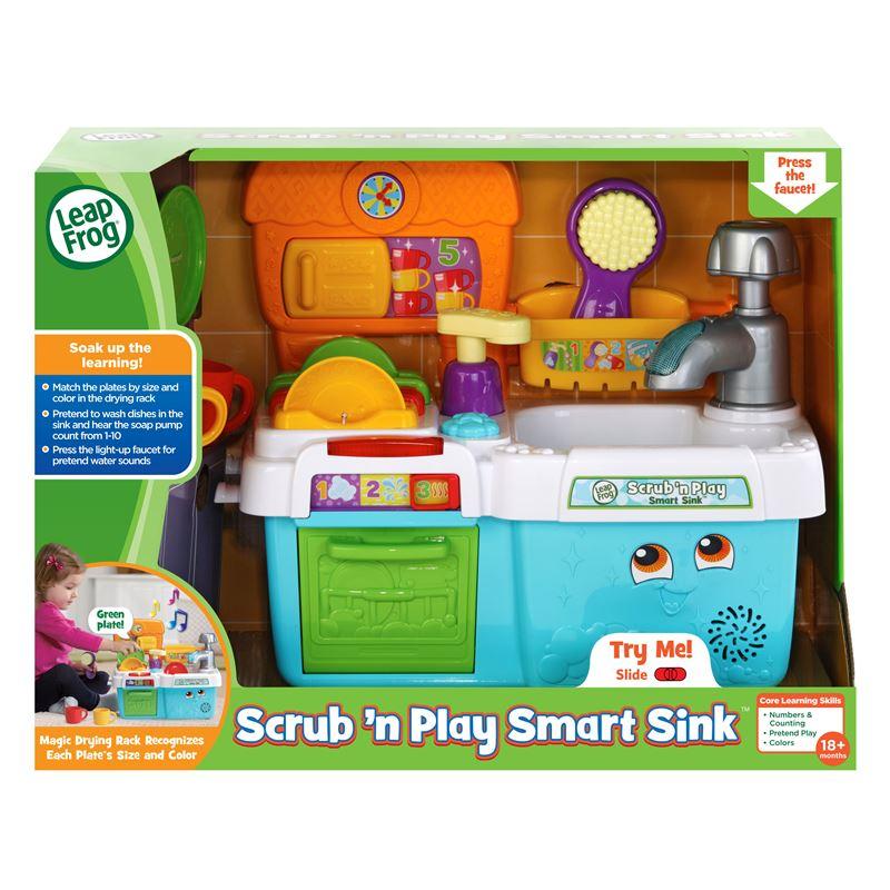 LeapFrog Scrub 'n Play Smart Sink Role Playing Toy | Kitchen Set | 2-5 years | 3 months local warranty