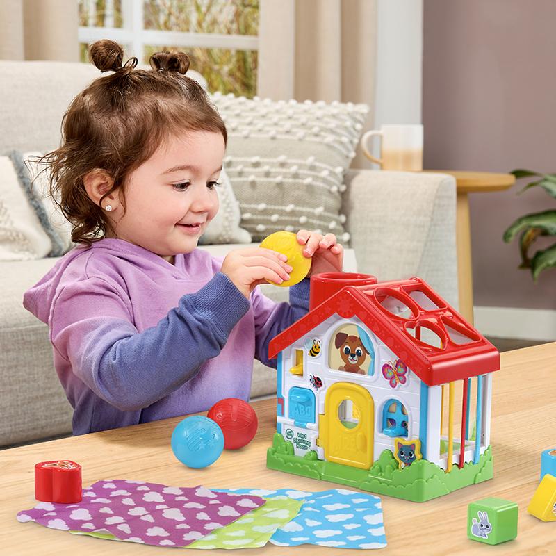 LeapFrog 4-in-1 Discovery House | Shapes Sorter | Baby Toy | Early Learning Toy | 6 months+