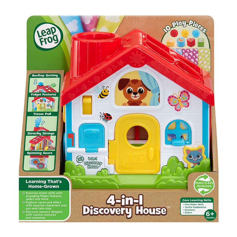 LeapFrog 4-in-1 Discovery House | Shapes Sorter | Baby Toy | Early Learning Toy | 6 months+