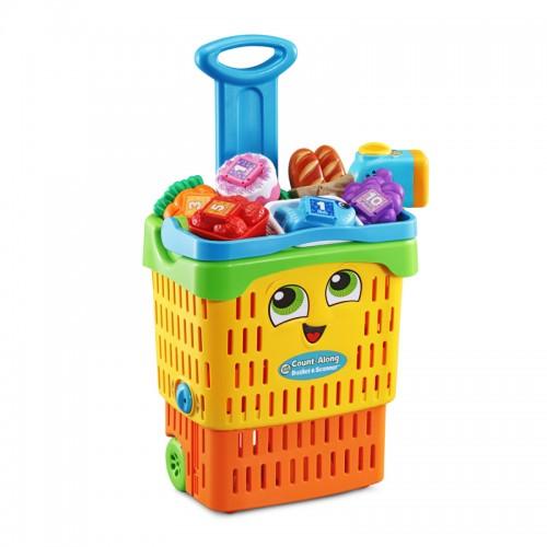 LeapFrog Count Along Basket and Scanner | 2 In 1 Shopping Trolley | Role Play Toys | 2-5 years | 3 months local warranty