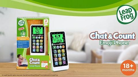 LeapFrog Chat and Count Emoji Phone Purple 