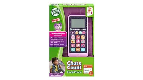 LeapFrog SG-Chat and Count Emoji Purple Phone 2