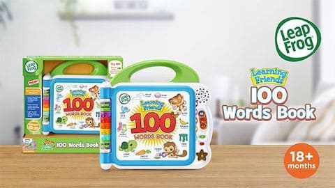 LeapFrog SG-Learning Friends 100 Words Book-Video