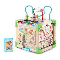 617100_Wooden Activity Cube