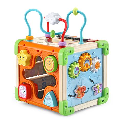 617100_Wooden Activity Cube